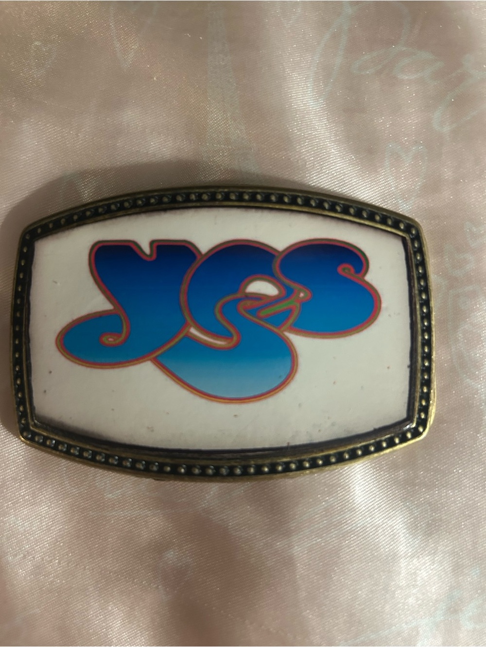 Vintage Yes belt buckle